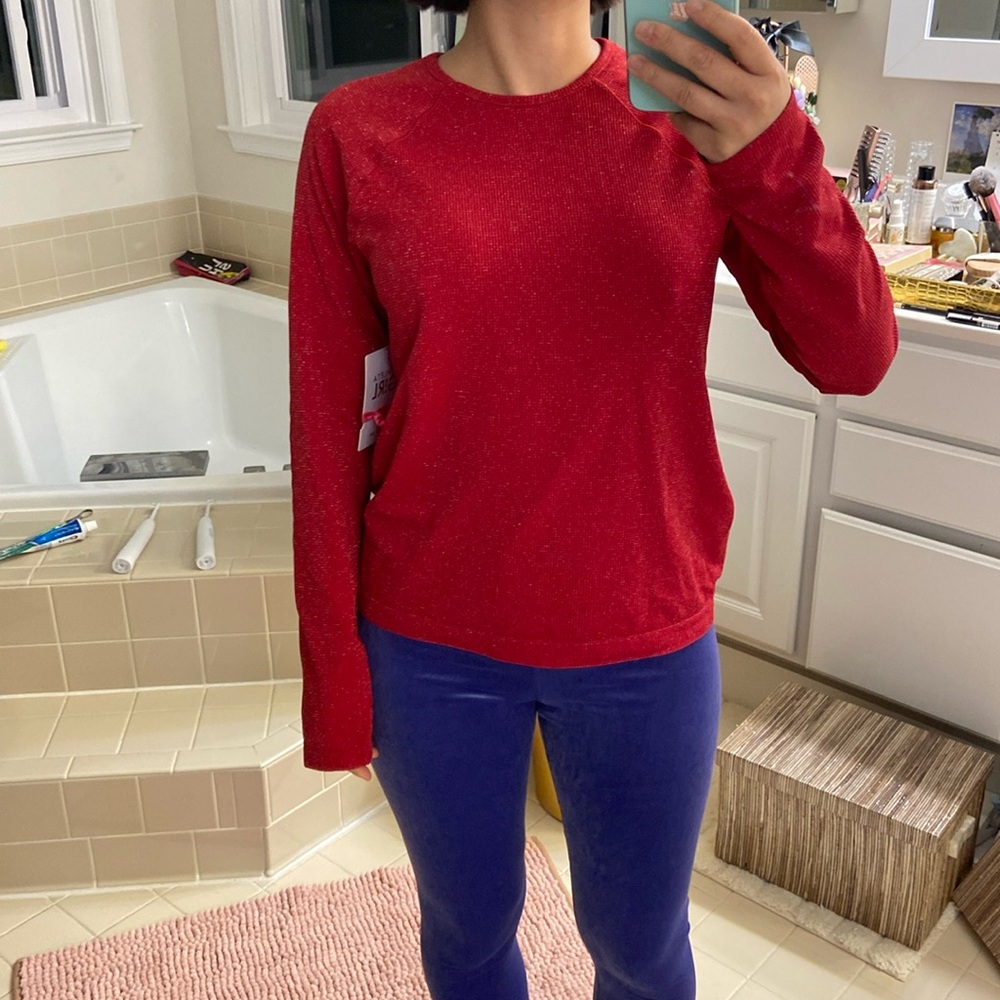 Athleta shimmer top. S